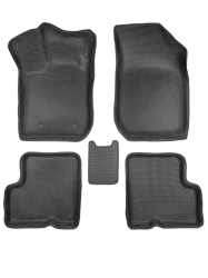 3D коврики EVA с бортами в салон на Lada Largus I, 5 мест, дорест (2012-2021)